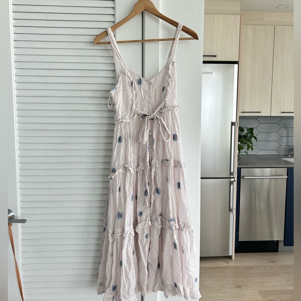Free people blue daisy midi dress